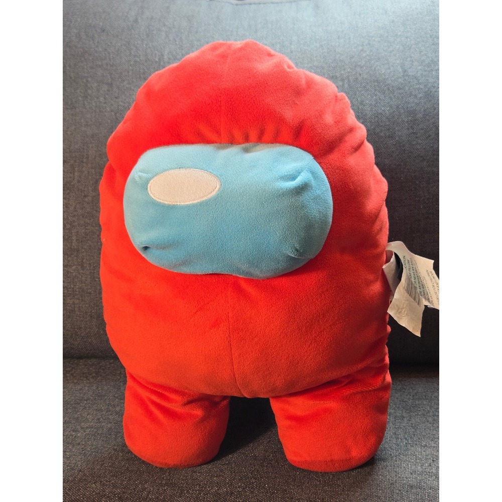 Among Us Red Crewmate Plush Stuffed Toy Gaming Collectible Innersloth 14 Inch